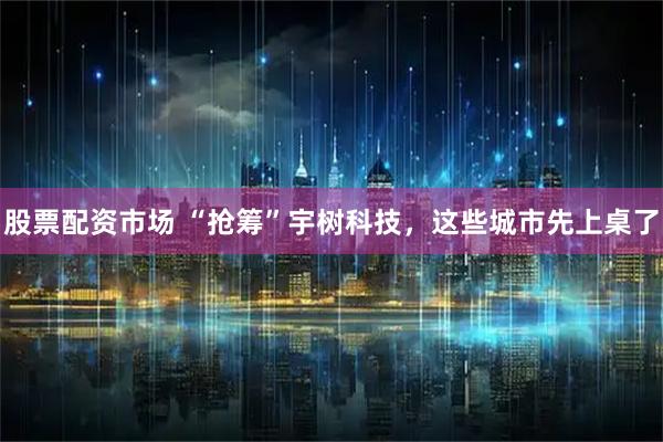 股票配资市场 “抢筹”宇树科技，这些城市先上桌了